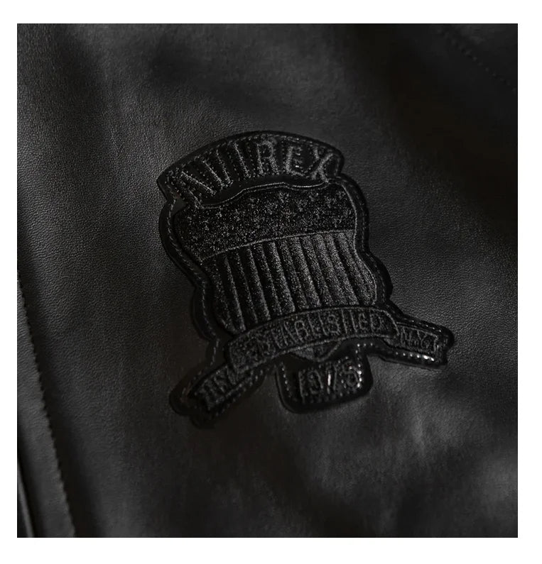 Avirex Fall Edition | Men’s Original Military Bomber Jacket – Genuine Sheepskin Leather