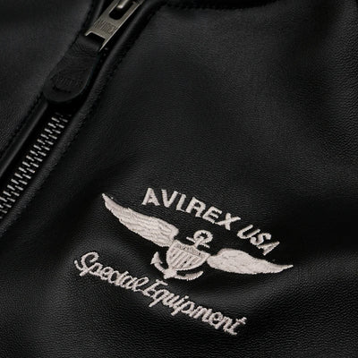 2025 French Leather Jacket – Embroidered American Fit | Sport Flight Style for All Seasons