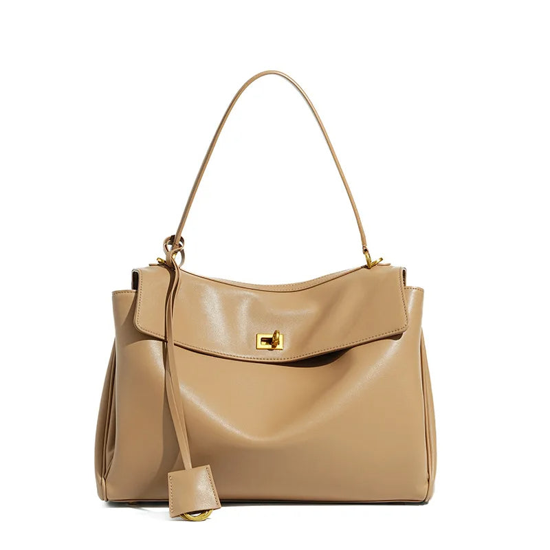 Rodeobag Premium Leather Crossbody Tote – Large Capacity Underarm Shoulder Bag for Women