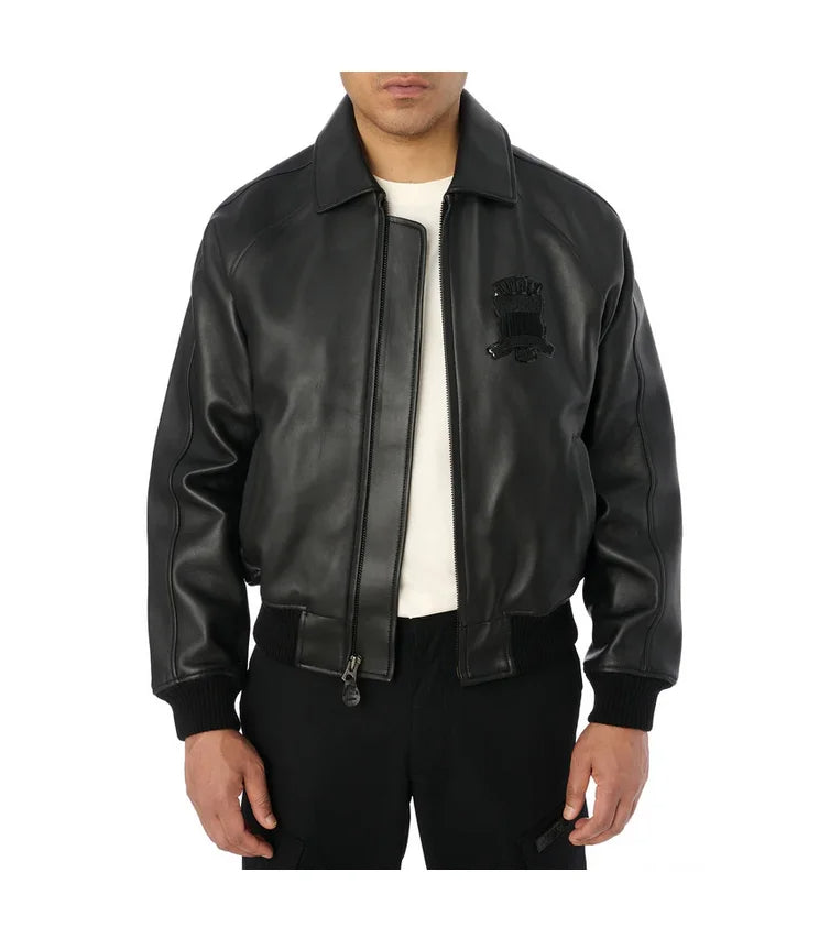 Avirex Fall Edition | Men’s Original Military Bomber Jacket – Genuine Sheepskin Leather