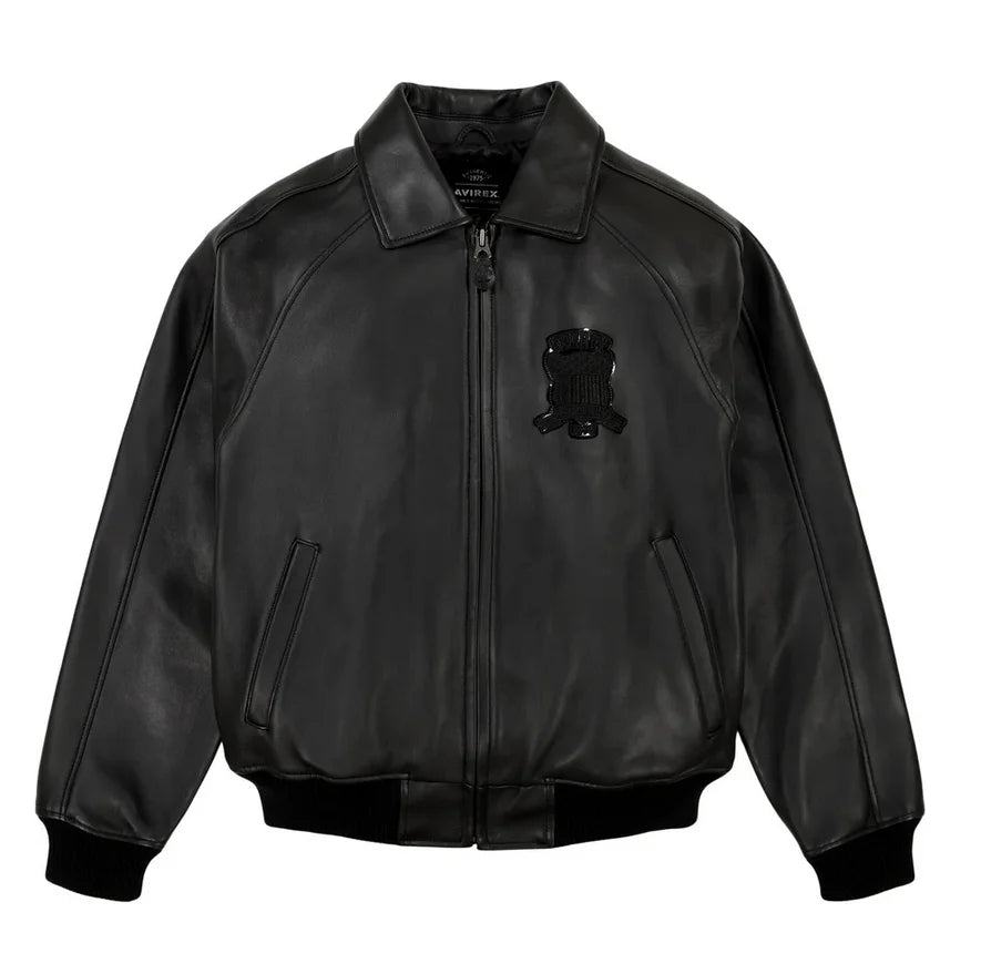 Avirex Fall Edition | Men’s Original Military Bomber Jacket – Genuine Sheepskin Leather