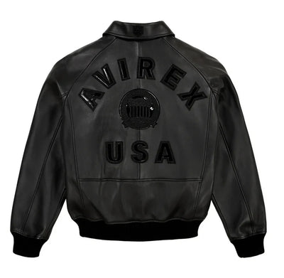 Avirex Fall Edition | Men’s Original Military Bomber Jacket – Genuine Sheepskin Leather